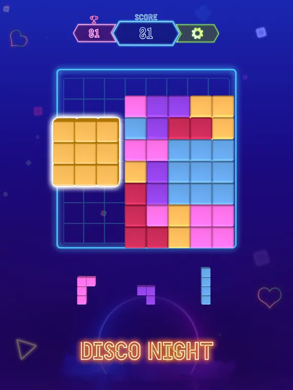 Capturas de pantalla de Block Puzzle Neon 3D iPad 
