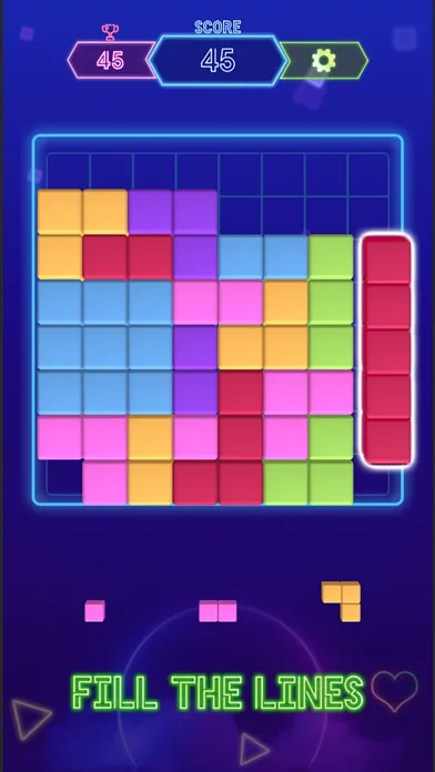 Capturas de pantalla de Block Puzzle Neon 3D