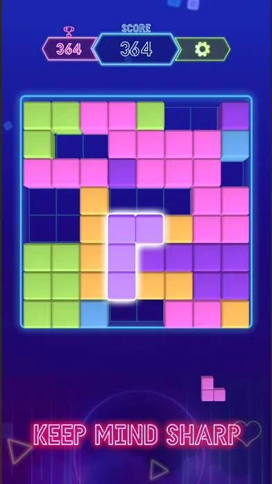 Capturas de pantalla de Block Puzzle Neon 3D