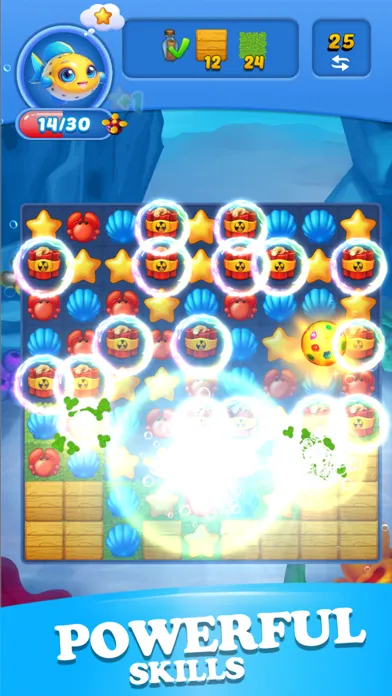 Capturas de tela do Aquarium Match 3:Ocean Party