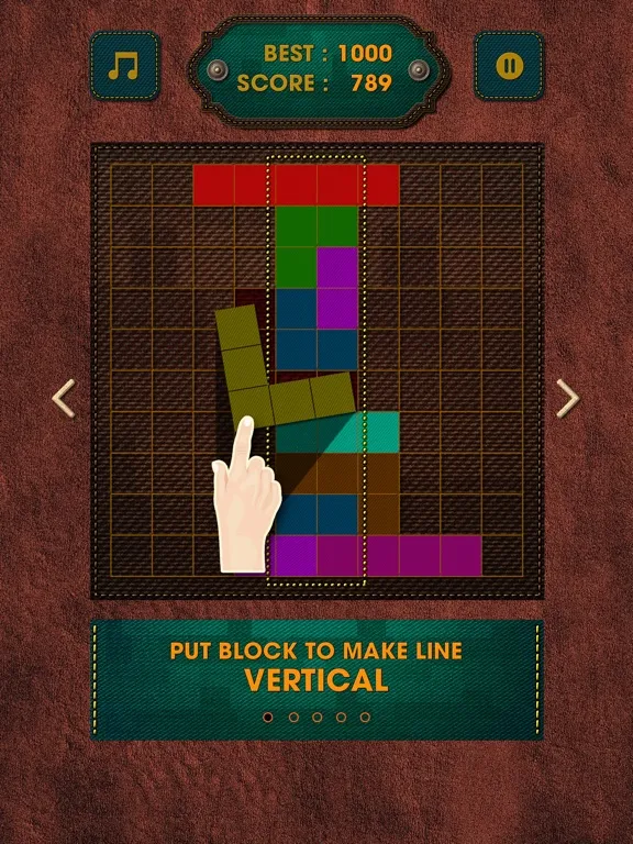 Captures d'écran de Vintage Block Puzzle Game iPad 