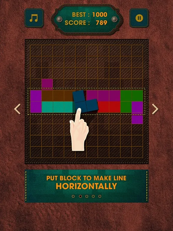 Captures d'écran de Vintage Block Puzzle Game iPad 