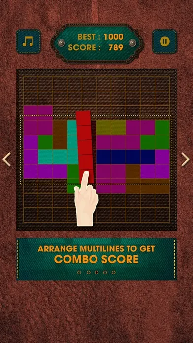Captures d'écran de Vintage Block Puzzle Game