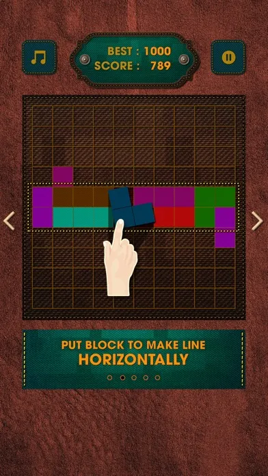 Captures d'écran de Vintage Block Puzzle Game