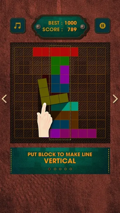 Captures d'écran de Vintage Block Puzzle Game