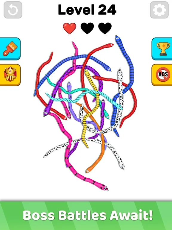Twisted Snakes: Sorting Game iPad 应用截图