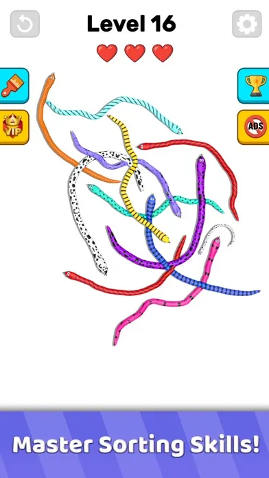 Twisted Snakes: Sorting Game应用截图