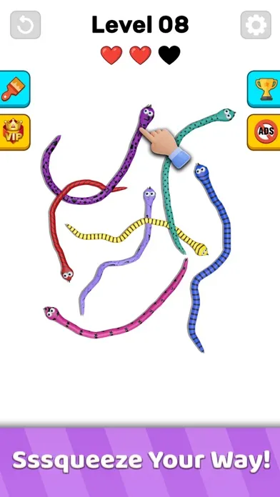 Twisted Snakes: Sorting Game应用截图