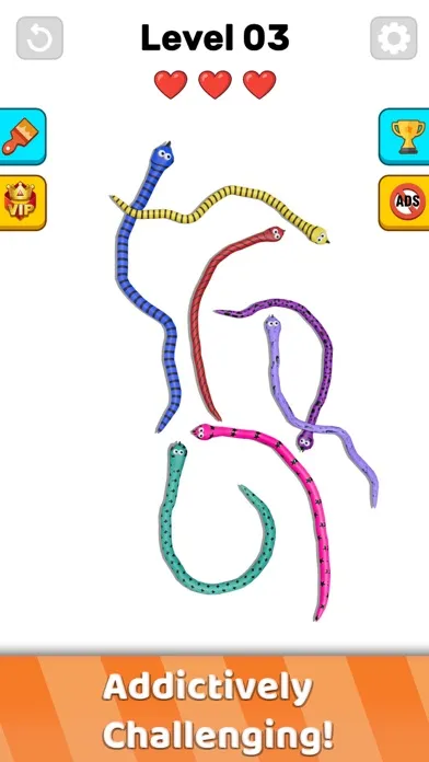 Twisted Snakes: Sorting Game应用截图