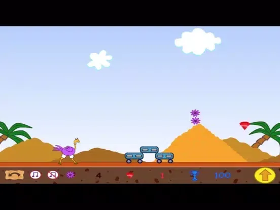 Ostrich game runner iPad  스크린샷