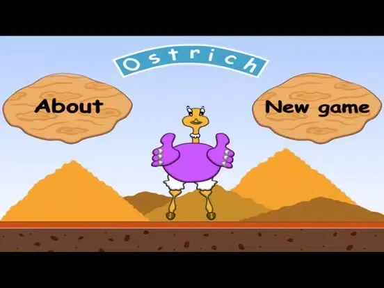 Ostrich game runner iPad  스크린샷