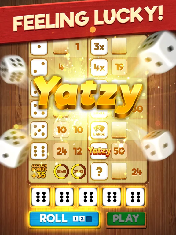 US Yatzy - Poker Dice Roller iPad 应用截图