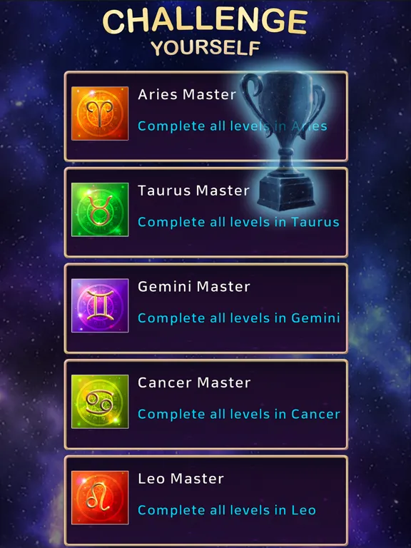 Capturas de tela do Zodiac Mahjong Solitaire iPad 