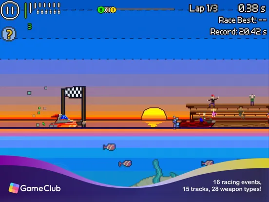 Pixel Boat Rush - GameClub iPad  Ekran Görüntüleri