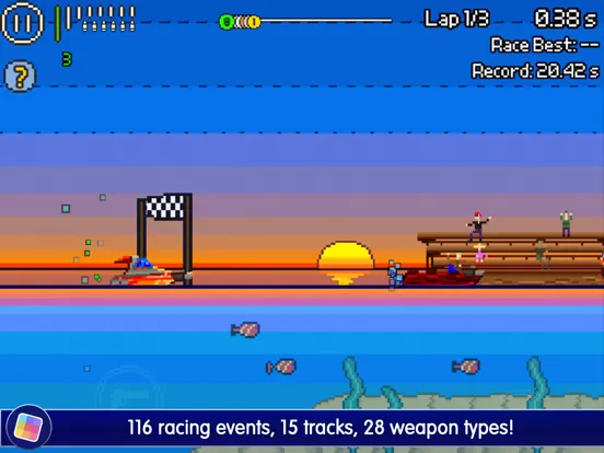 Pixel Boat Rush - GameClub iPad  Ekran Görüntüleri