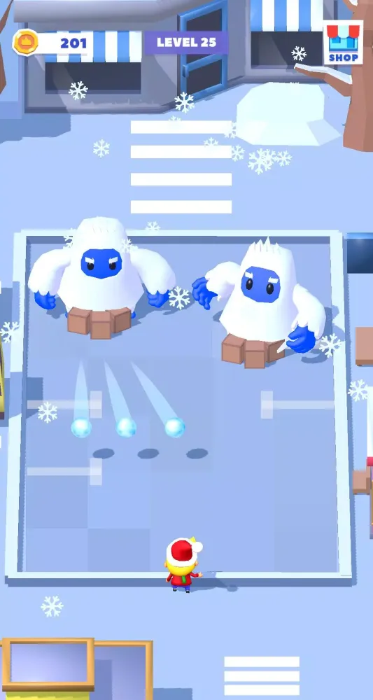 ภาพหน้าจอของ Snowball Battle