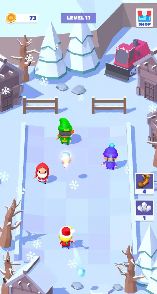 ภาพหน้าจอของ Snowball Battle