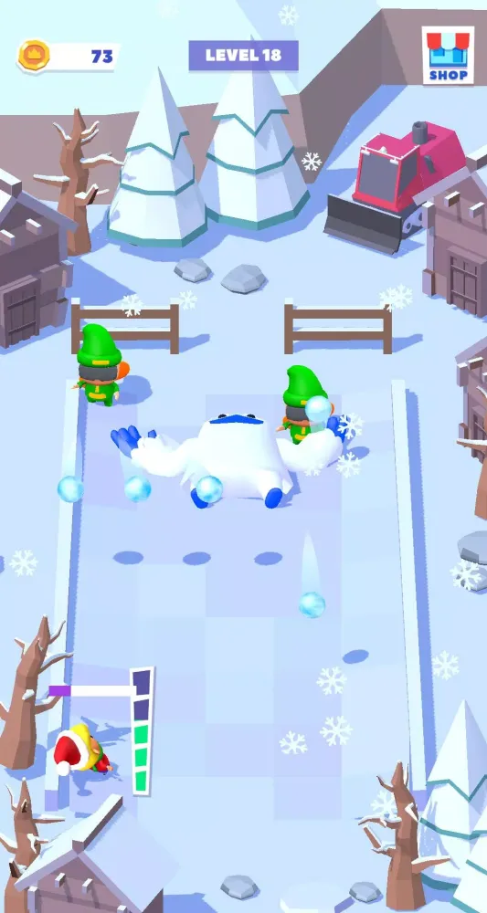 ภาพหน้าจอของ Snowball Battle