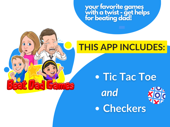 Tangkapan layar Beat Dad Tic Tac Toe Families iPad 