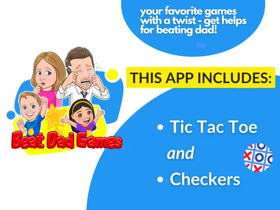 Beat Dad Tic Tac Toe Families iPad  スクリーンショット