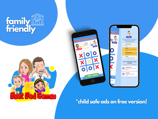 Tangkapan layar Beat Dad Tic Tac Toe Families iPad 