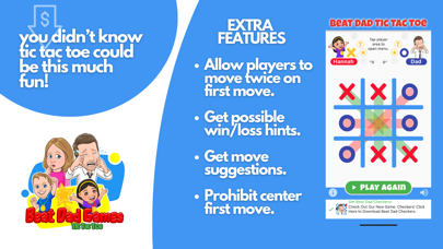 Tangkapan layar Beat Dad Tic Tac Toe Families