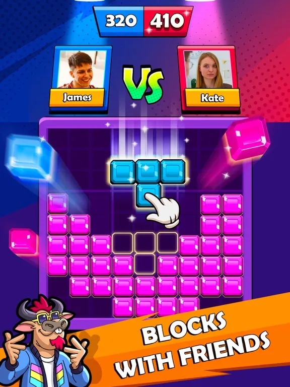 تصاویر Block Heads: Duel puzzle games iPad 