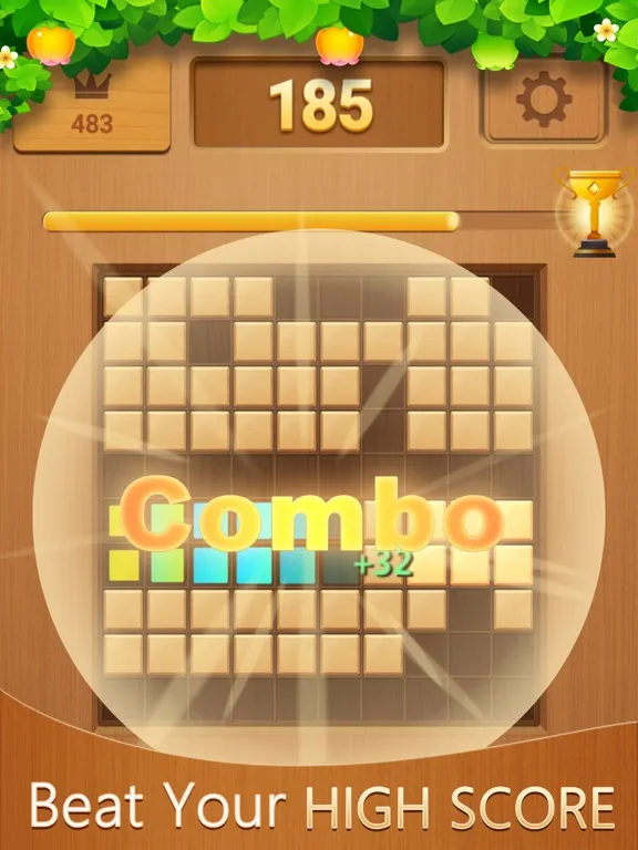 Zrzuty ekranu Block puzzle Casual game woody iPad 