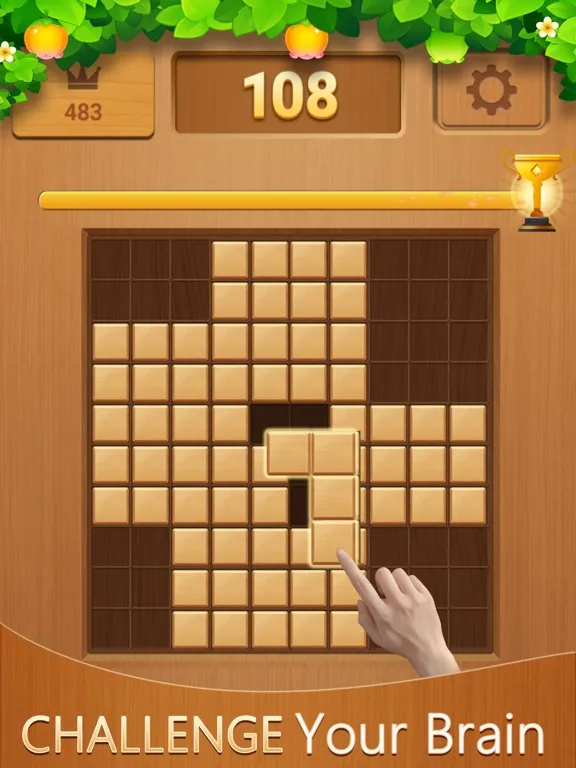 Zrzuty ekranu Block puzzle Casual game woody iPad 