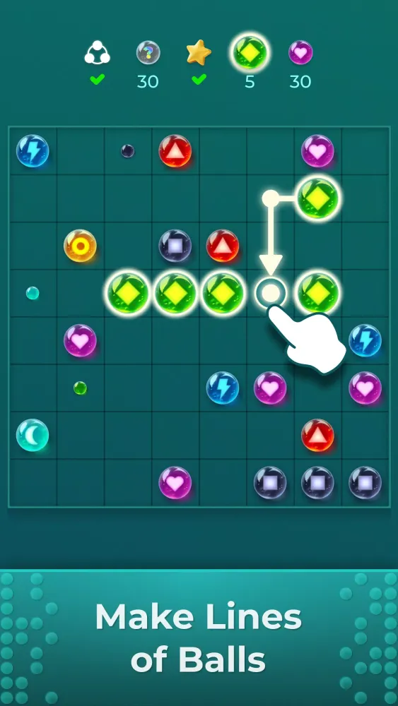 Tangkapan skrin Balls Path