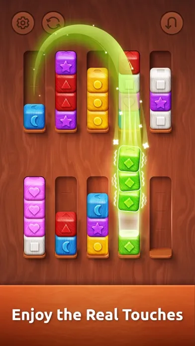 Colorwood Sort Puzzle Game سکرین شاٹس