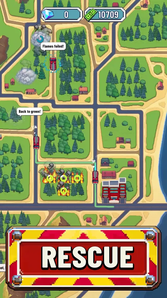 ภาพหน้าจอของ Firewatch: Rescue Brigade