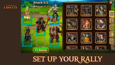 Chaos Lords: War Strategy Game سکرین شاٹس