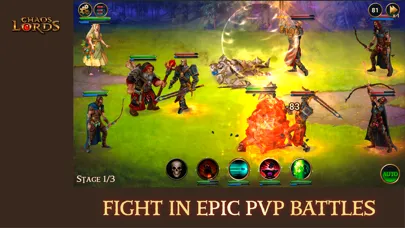 Chaos Lords: War Strategy Game سکرین شاٹس