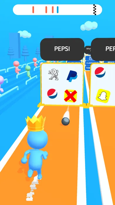ภาพหน้าจอของ Trivia Run 3D!