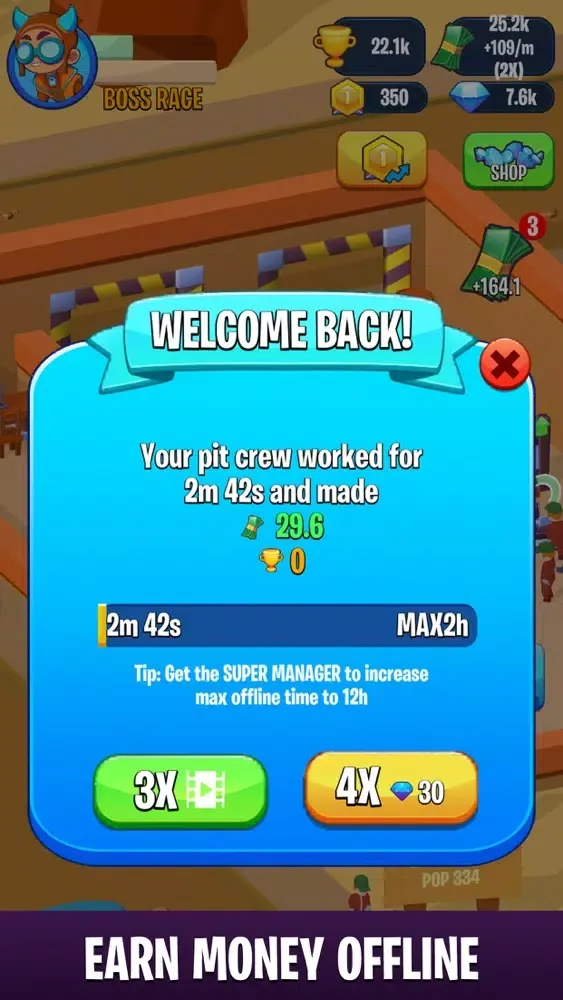 Capturas de tela do Pit Crew Heroes