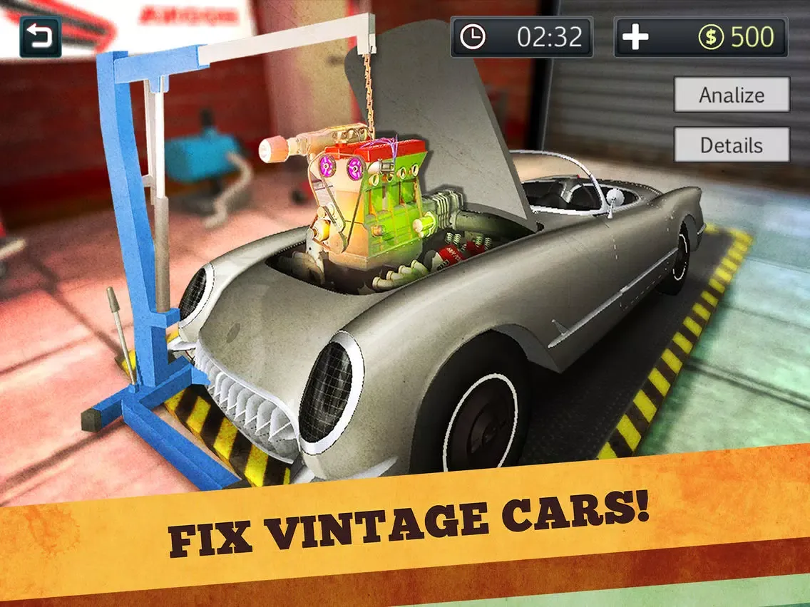 Screenshot di Retro Car Mechanic: Workshop iPad 