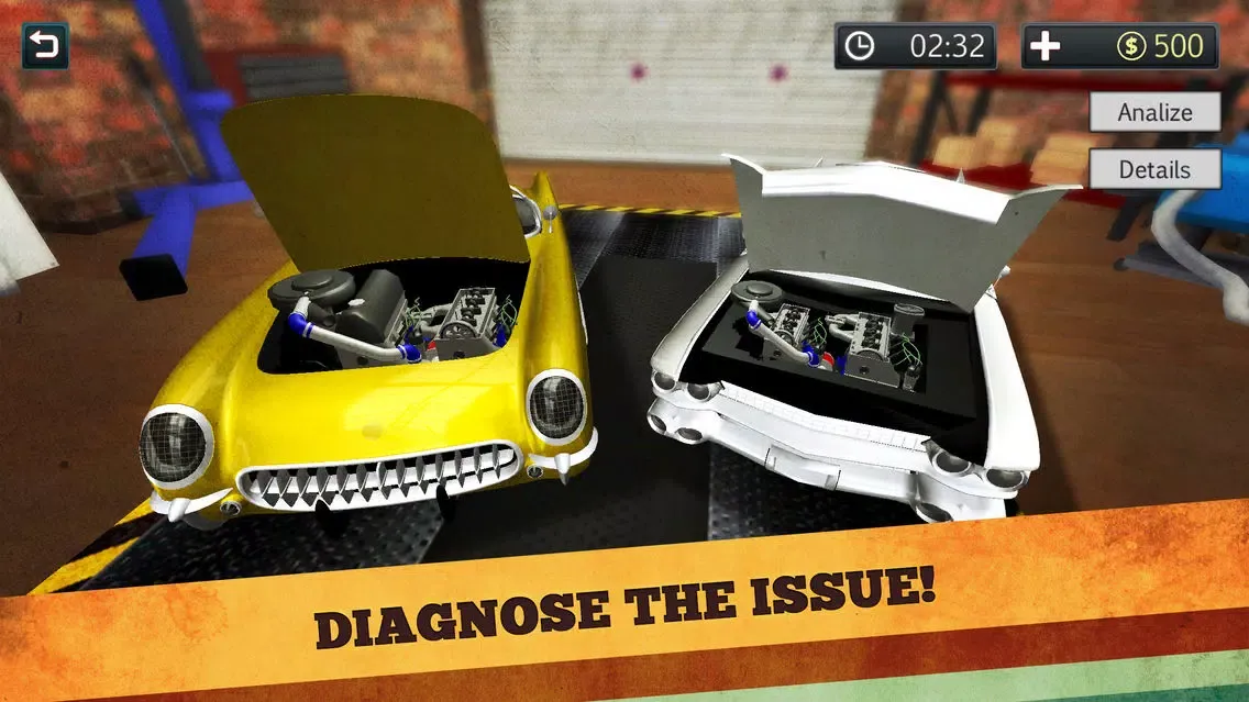 Screenshot di Retro Car Mechanic: Workshop