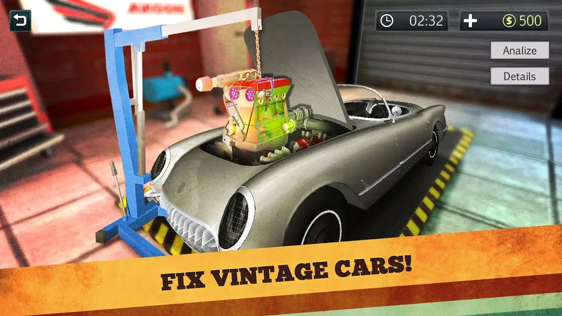 Screenshot di Retro Car Mechanic: Workshop