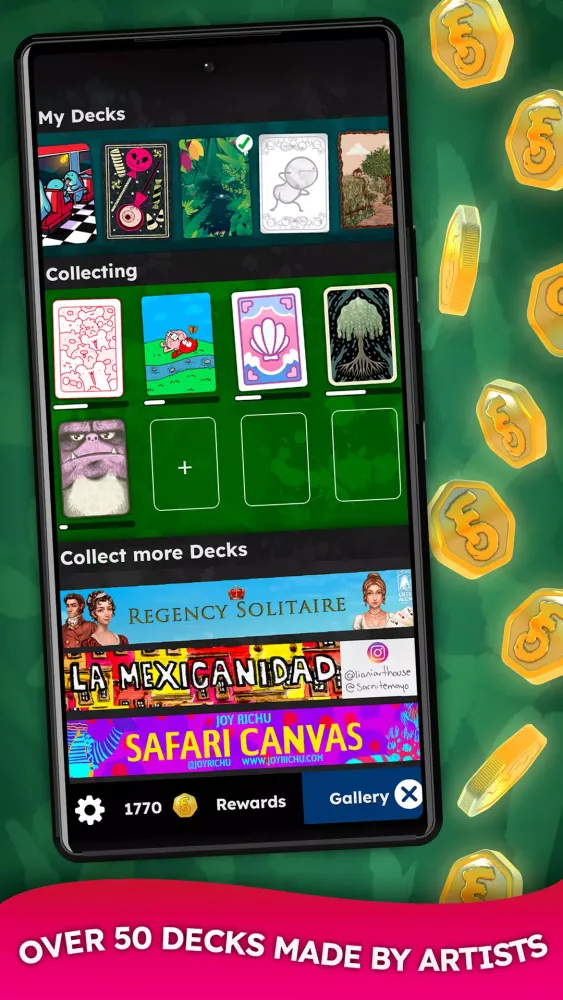 ภาพหน้าจอของ FLICK SOLITAIRE - Cozy Cards