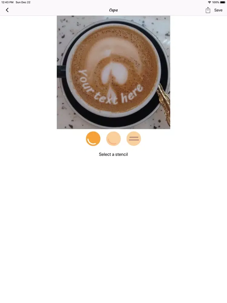 Capa - Latte Art iPad  Ekran Görüntüleri