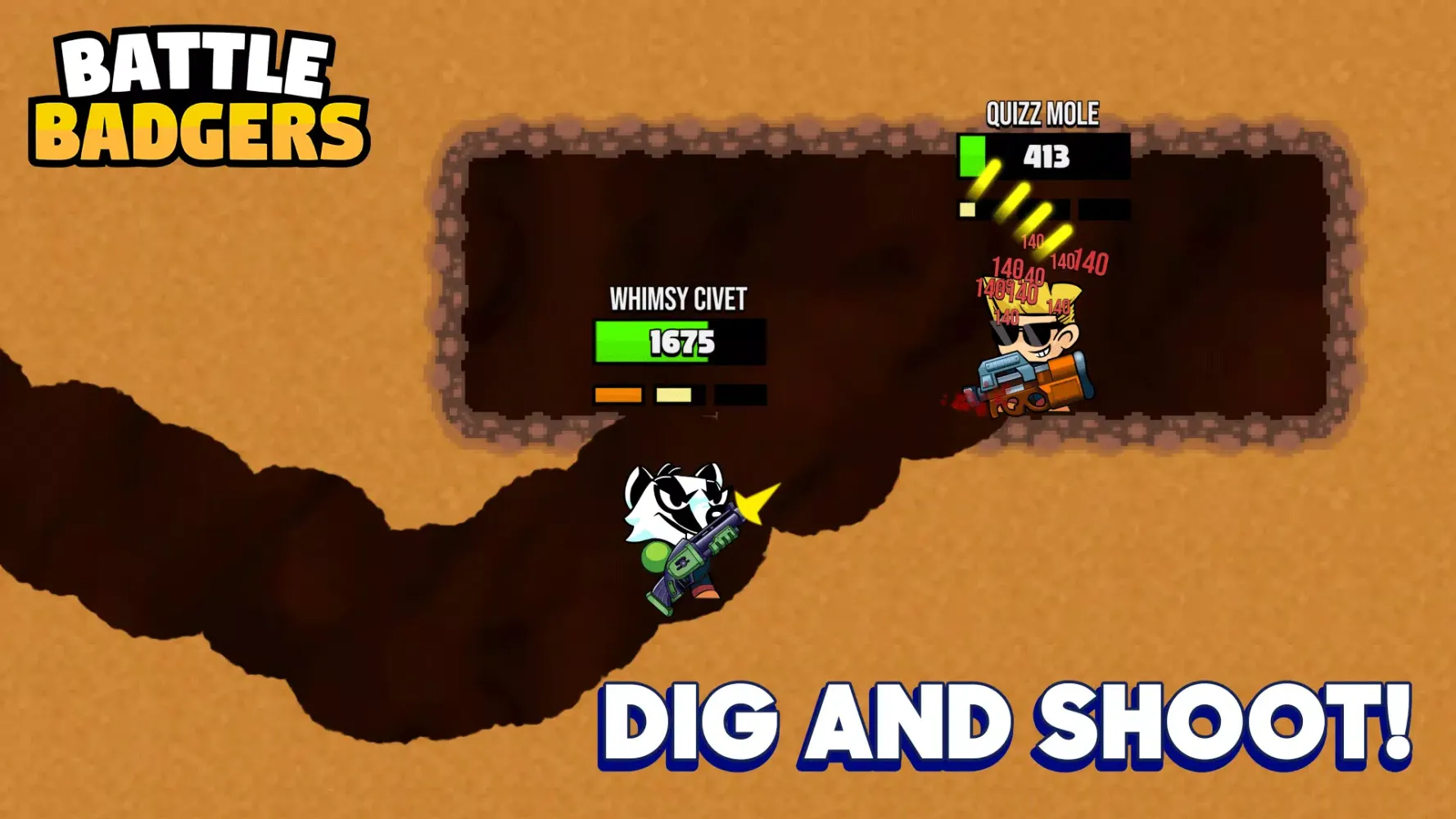 Скриншоты Battle Badgers