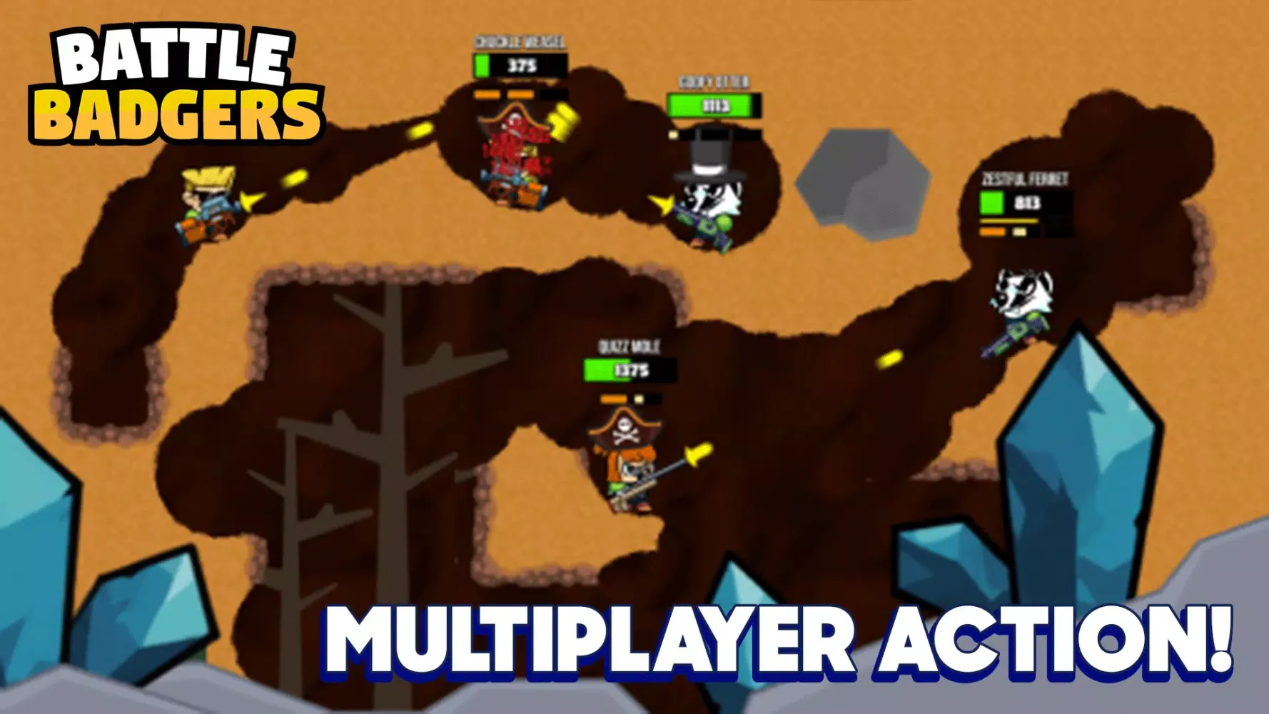 Скриншоты Battle Badgers