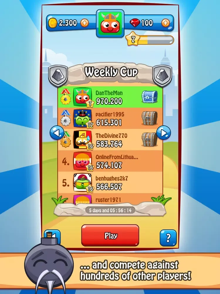 Happy Bombs - Connect 3+ Game iPad  Screenshots