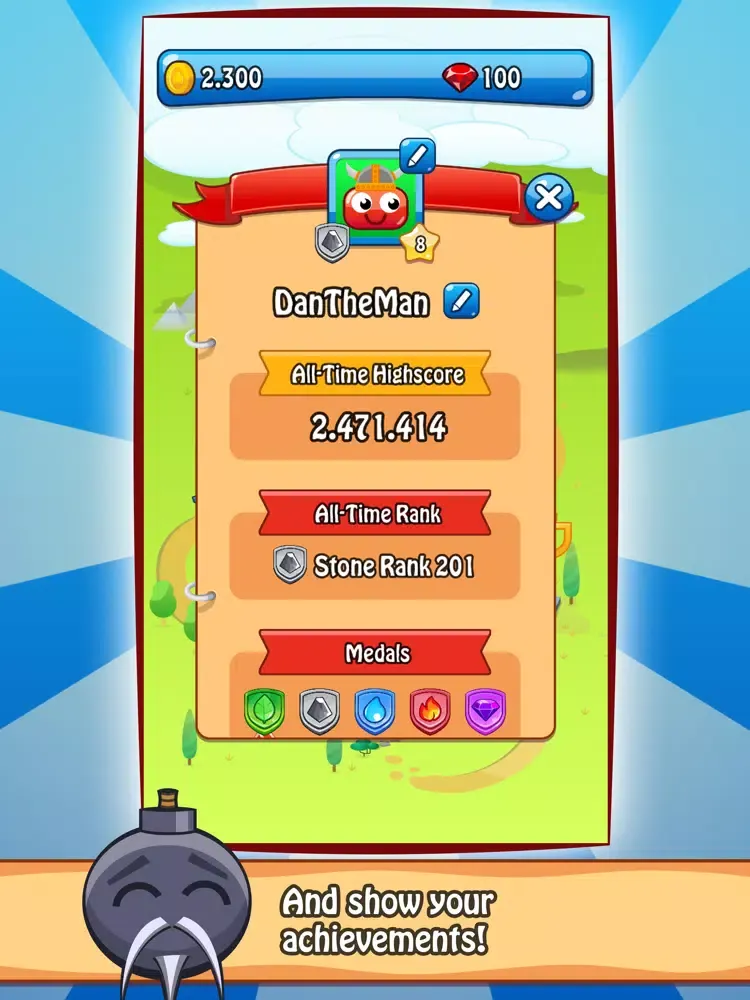 Happy Bombs - Connect 3+ Game iPad  Screenshots