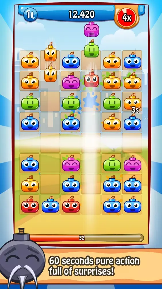 Happy Bombs - Connect 3+ Game Screenshots