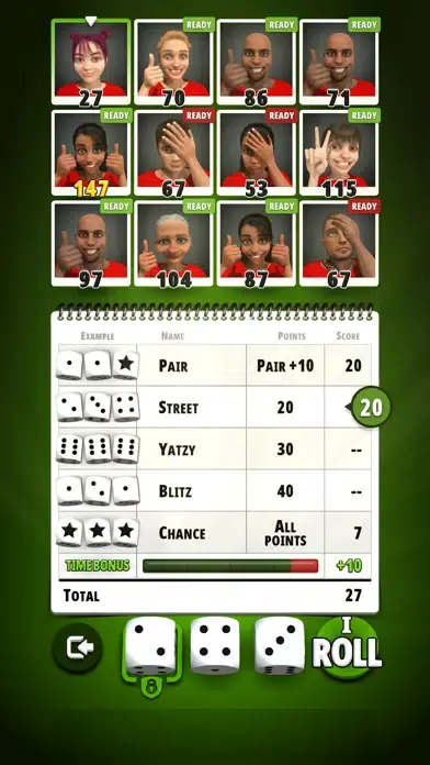 Capturas de tela do Yatzy Blitz - Multiplayer Duel