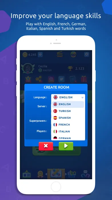 Screenshot di Wordy - Multiplayer Word Game