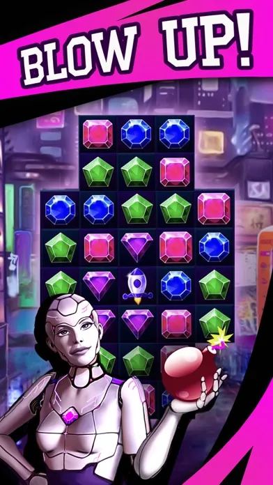 Cyber Crush: Match 3 Game স্ক্রিনশট