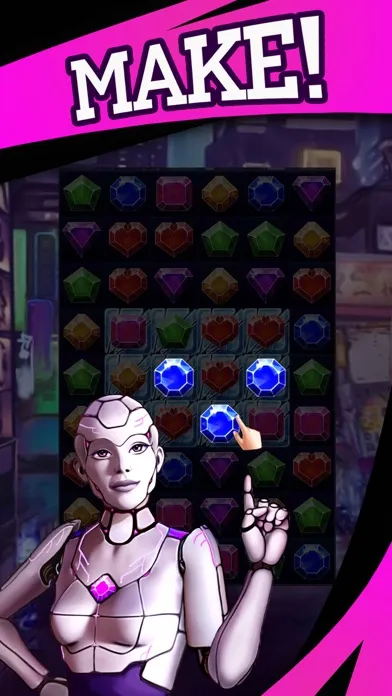 Cyber Crush: Match 3 Game স্ক্রিনশট